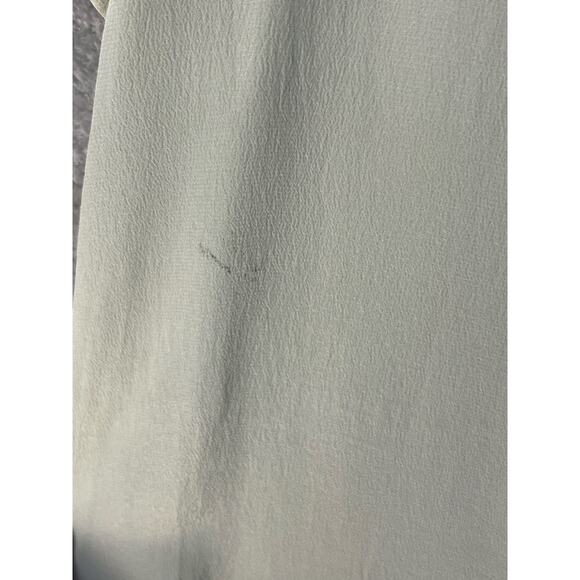 Rena Rowan Silk Blouse Size 10P Pale Green Office Career Wear Minimalist NWT - Picture 3 of 8